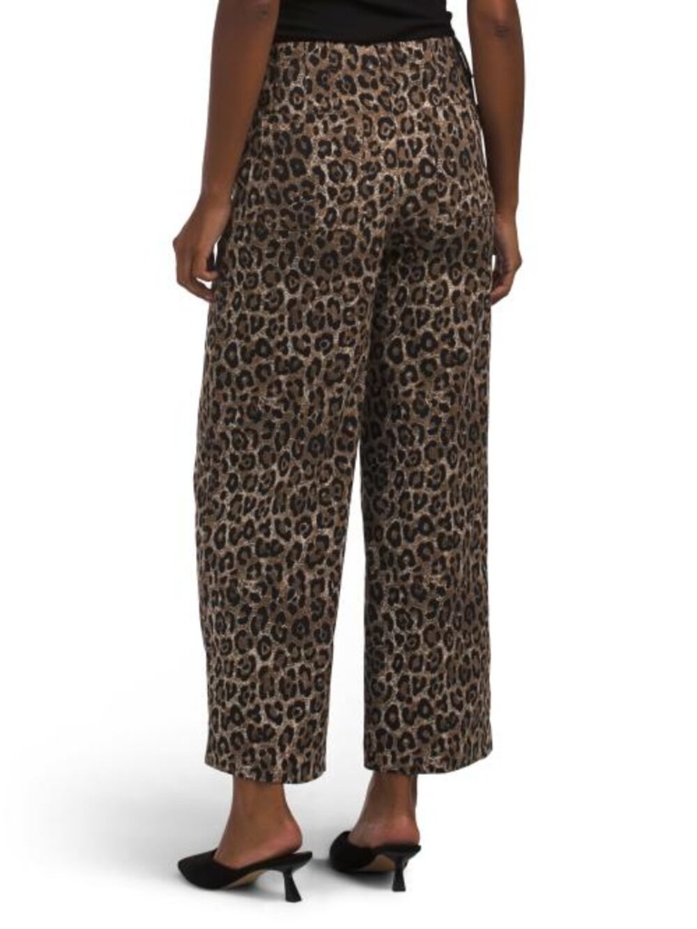 JULES & LEOPOLD Printed Millennium Wide Leg Ankle Trousers - Picture 2 of 3